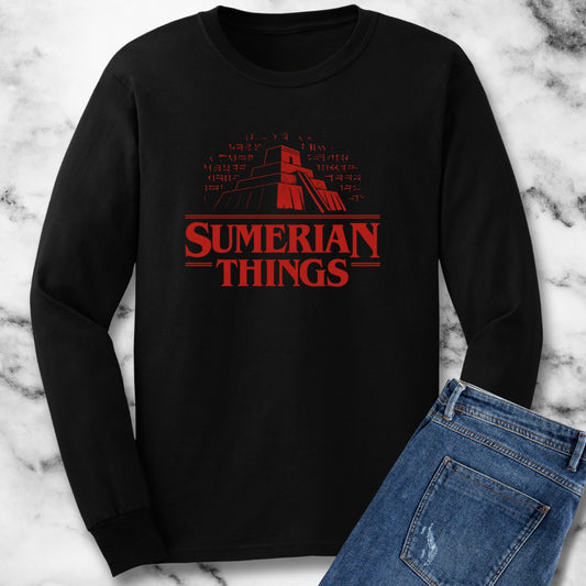 Sumerian Things Ziggurat Unisex Long Sleeve Tee