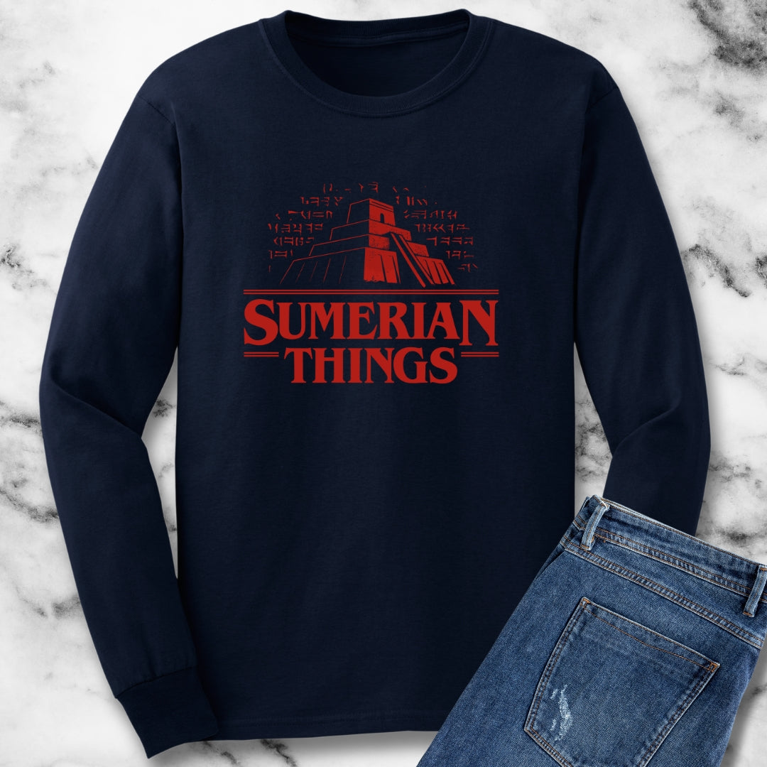 Sumerian Things Ziggurat Unisex Long Sleeve Tee