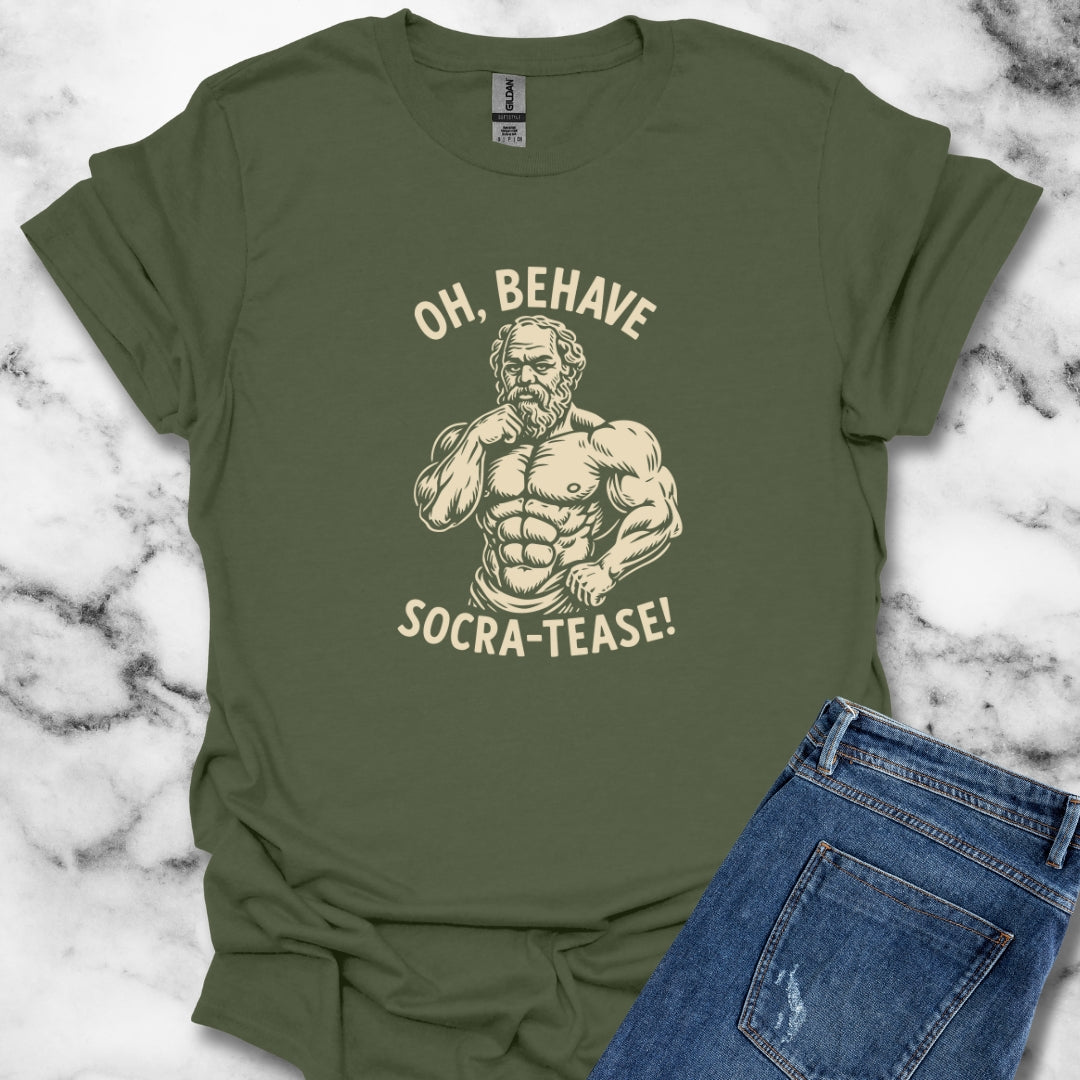 Oh Behave Socra Tease Unisex Lightweight T-Shirt