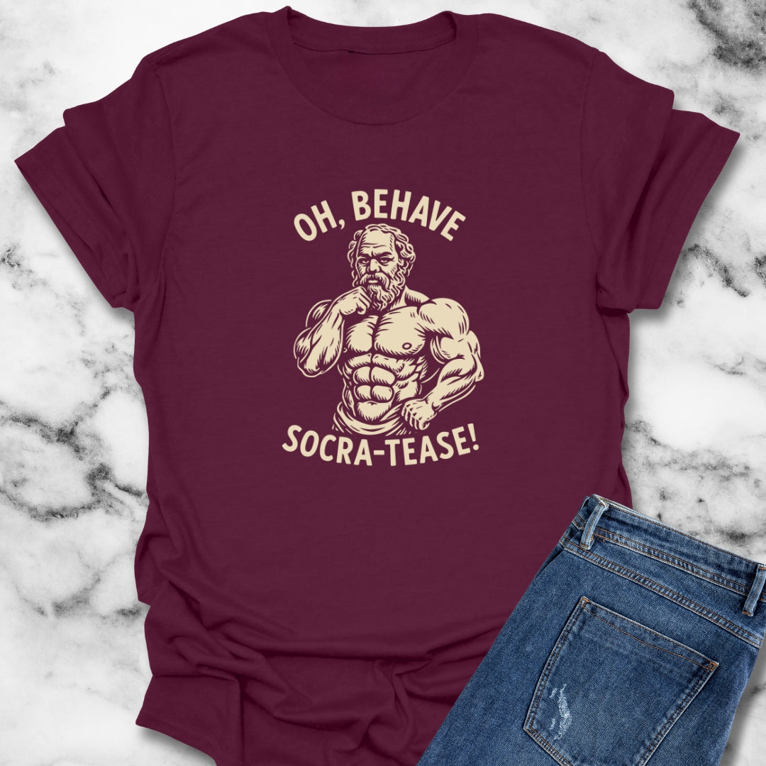 Oh Behave Socra Tease Unisex Lightweight T-Shirt