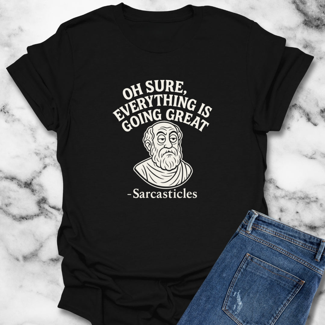 Sarcasticles Everything's Going Great Unisex Lightweight T-Shirt
