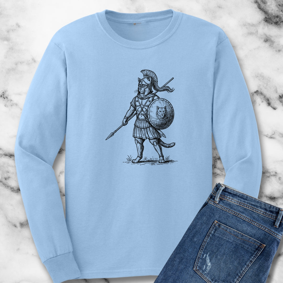 Cat Hoplite Unisex Long Sleeve Tee