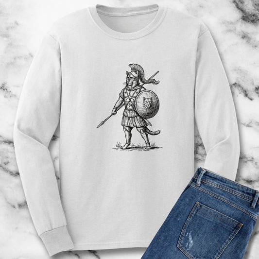 Cat Hoplite Unisex Long Sleeve Tee