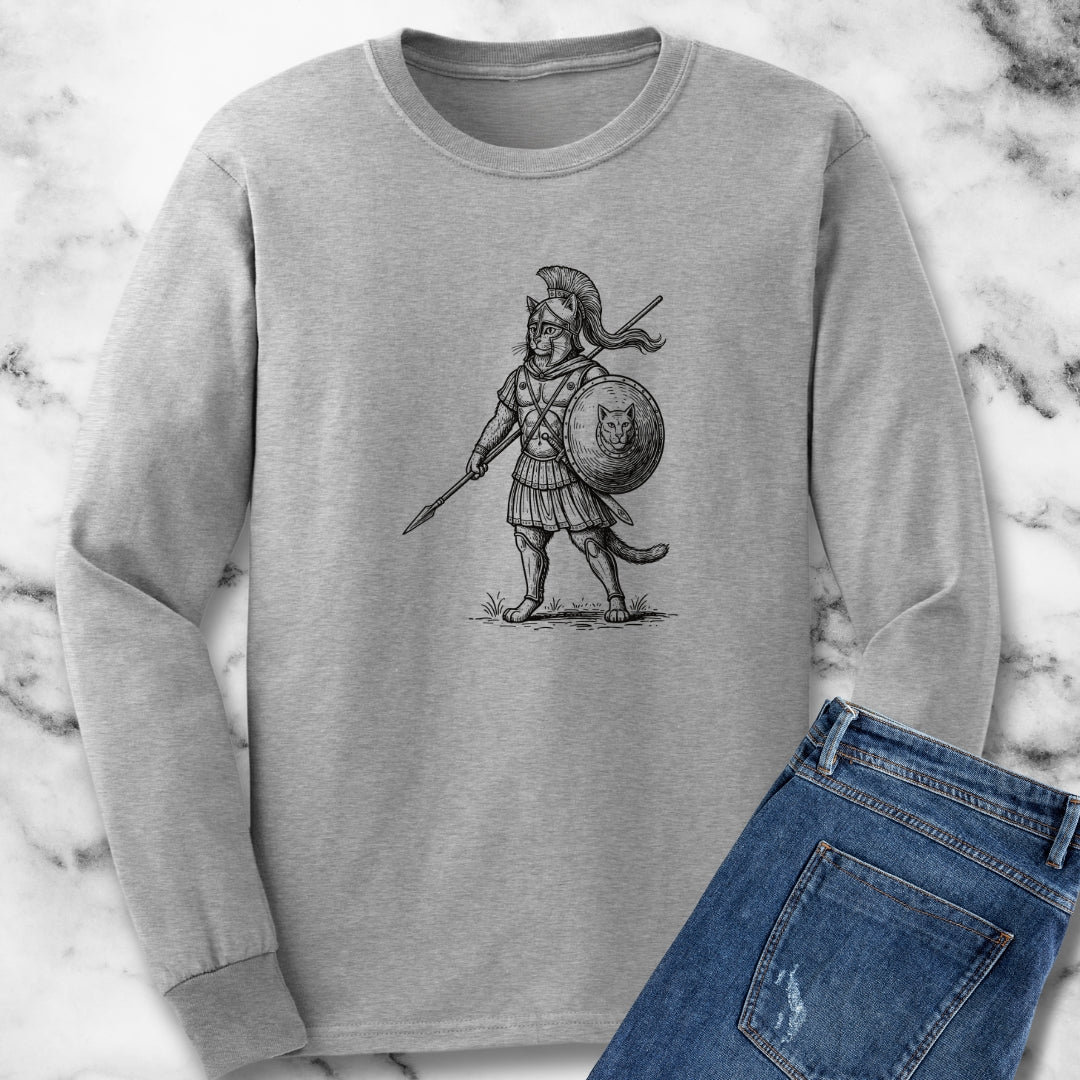 Cat Hoplite Unisex Long Sleeve Tee