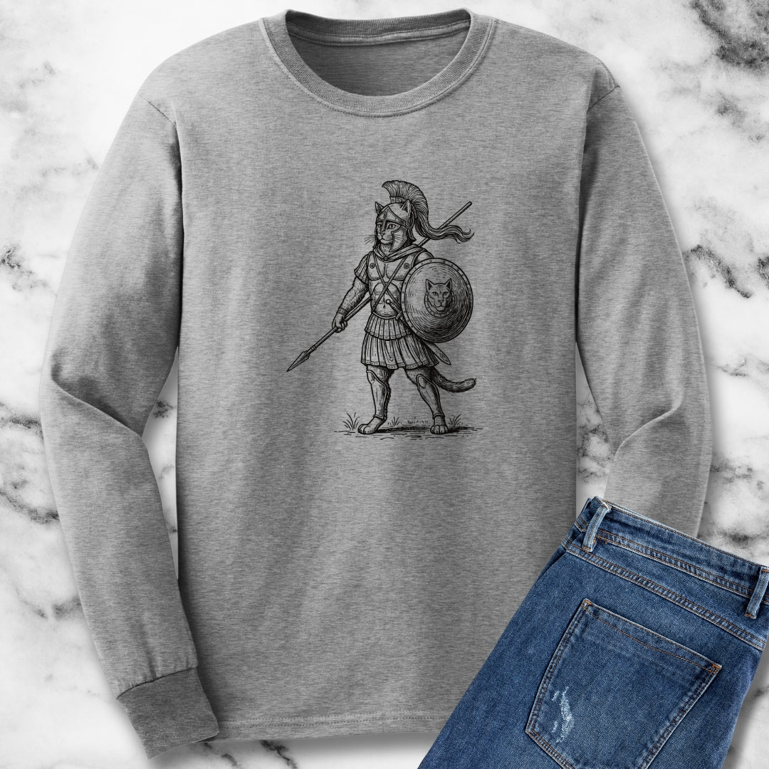 Cat Hoplite Unisex Long Sleeve Tee