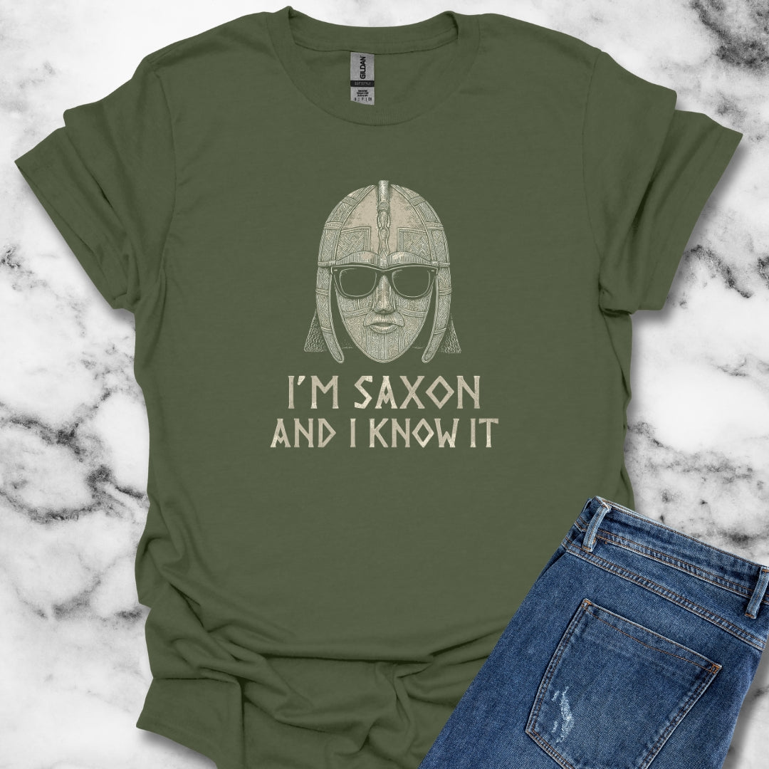 I'm Saxon and I Know It Sutton Hoo Helmet Unisex Lightweight T-Shirt