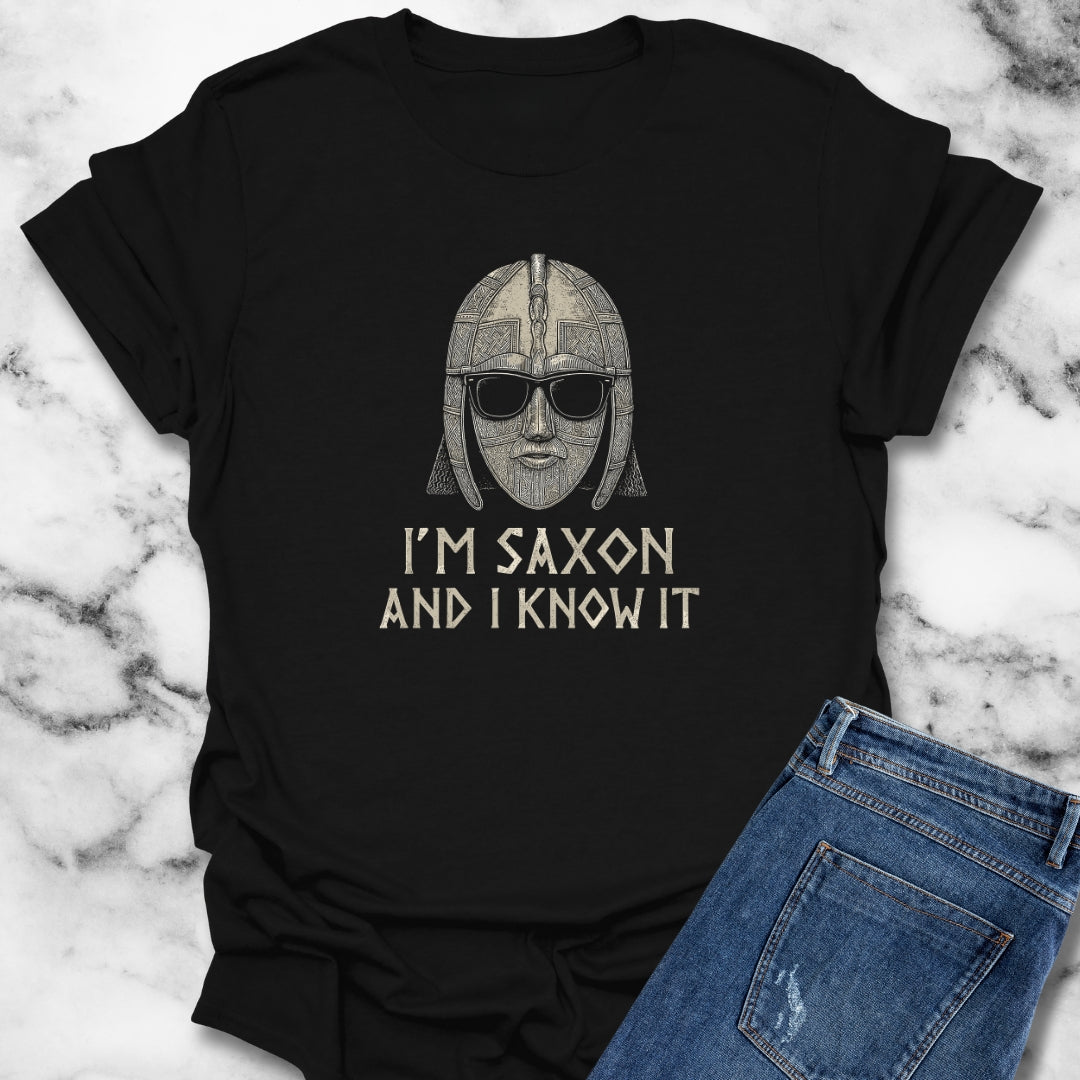 I'm Saxon and I Know It Sutton Hoo Helmet Unisex Lightweight T-Shirt