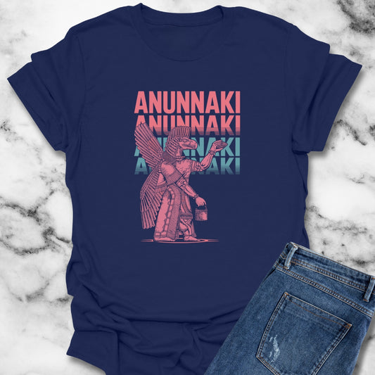 Anunnaki Vaporwave Sumerian God Unisex Lightweight T-Shirt