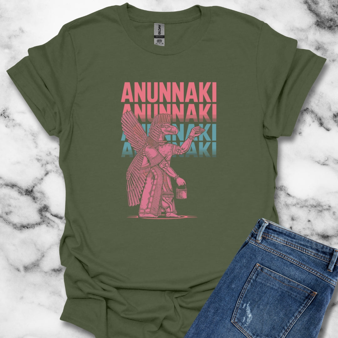 Anunnaki Vaporwave Sumerian God Unisex Lightweight T-Shirt