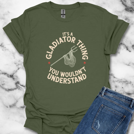It's A Gladiator Thing Retarius Unisex Lightweight T-Shirt