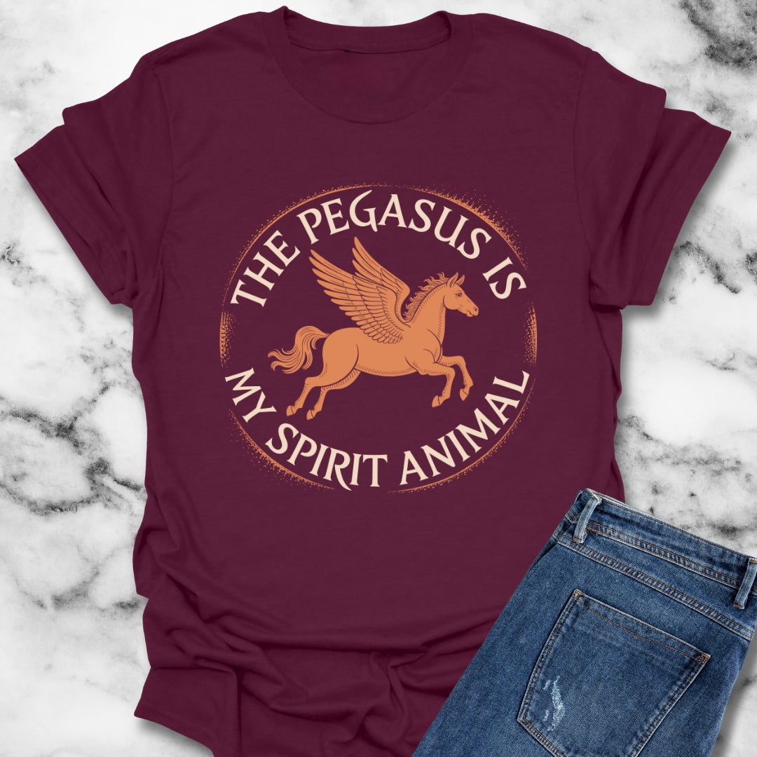 Pegasus is My Spirit Animal Unisex Lightweight T-Shirt