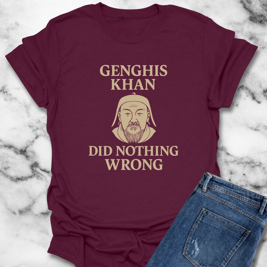 Genghis Khan Did Nothing Wrong Unisex Lightweight T-Shirt