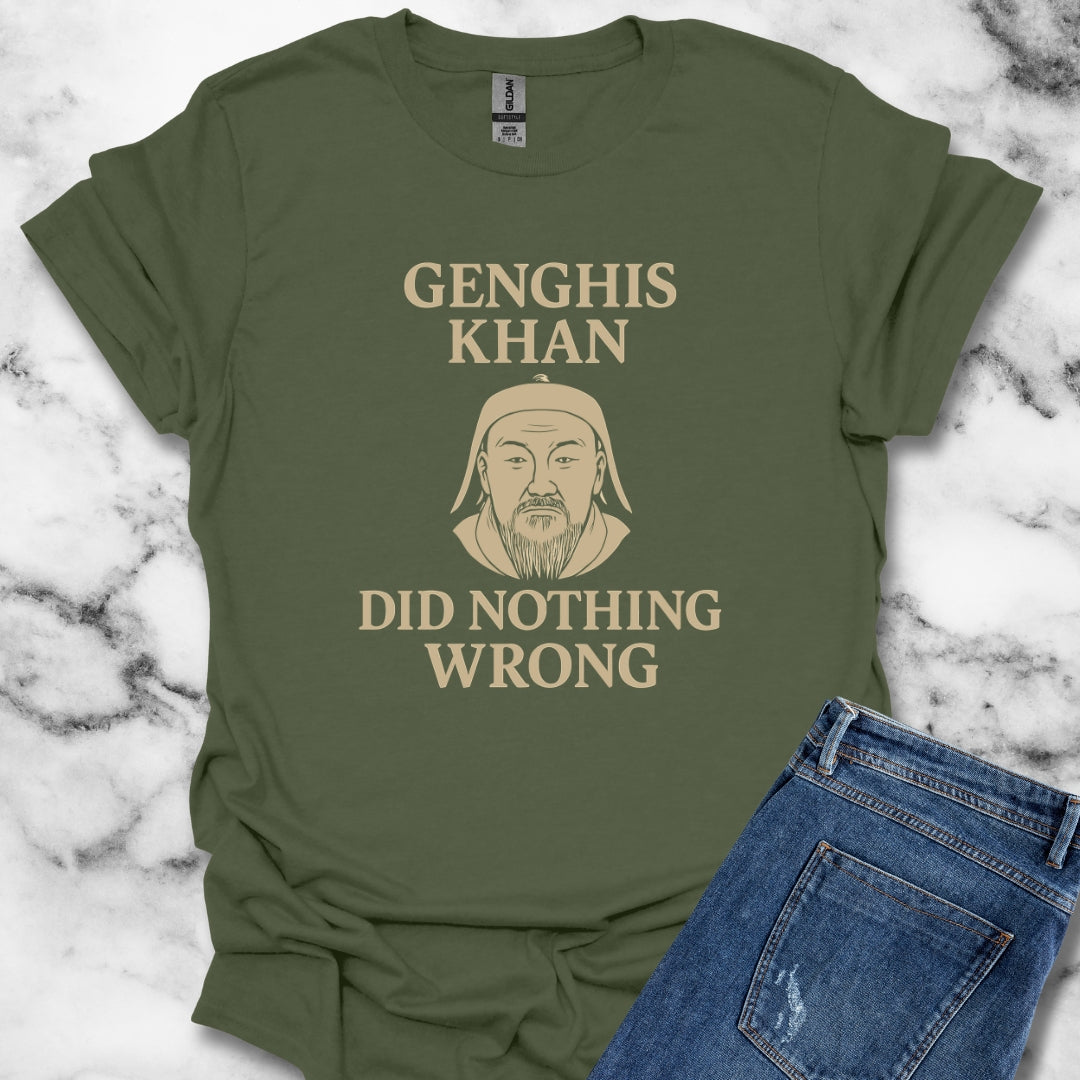 Genghis Khan Did Nothing Wrong Unisex Lightweight T-Shirt