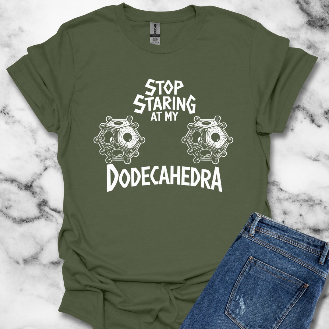 Stop Staring at My Dodecahedra Unisex Lightweight T-Shirt