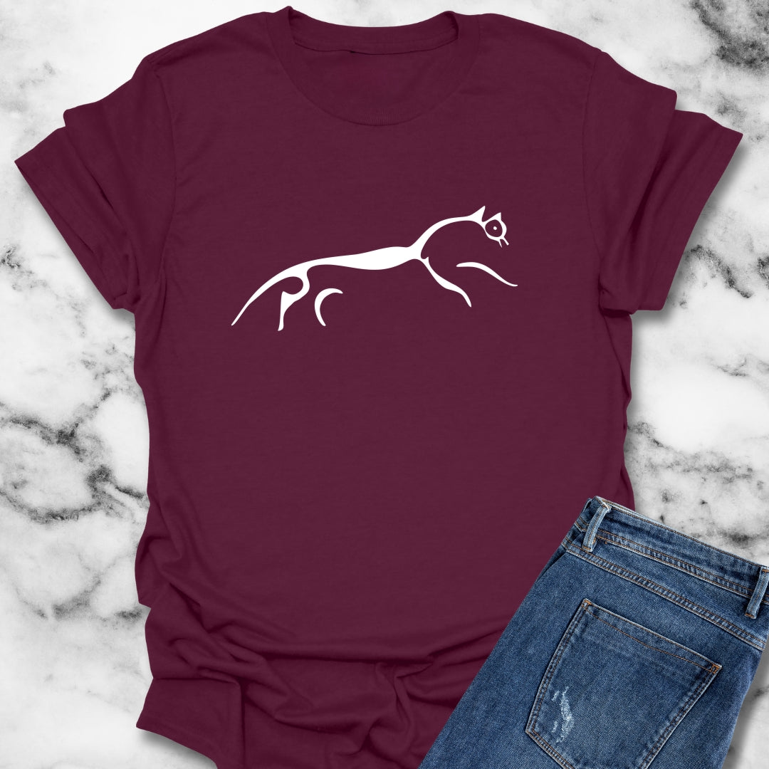 White Horse of Uffington Ancient Geoglyph Unisex Lightweight T-Shirt