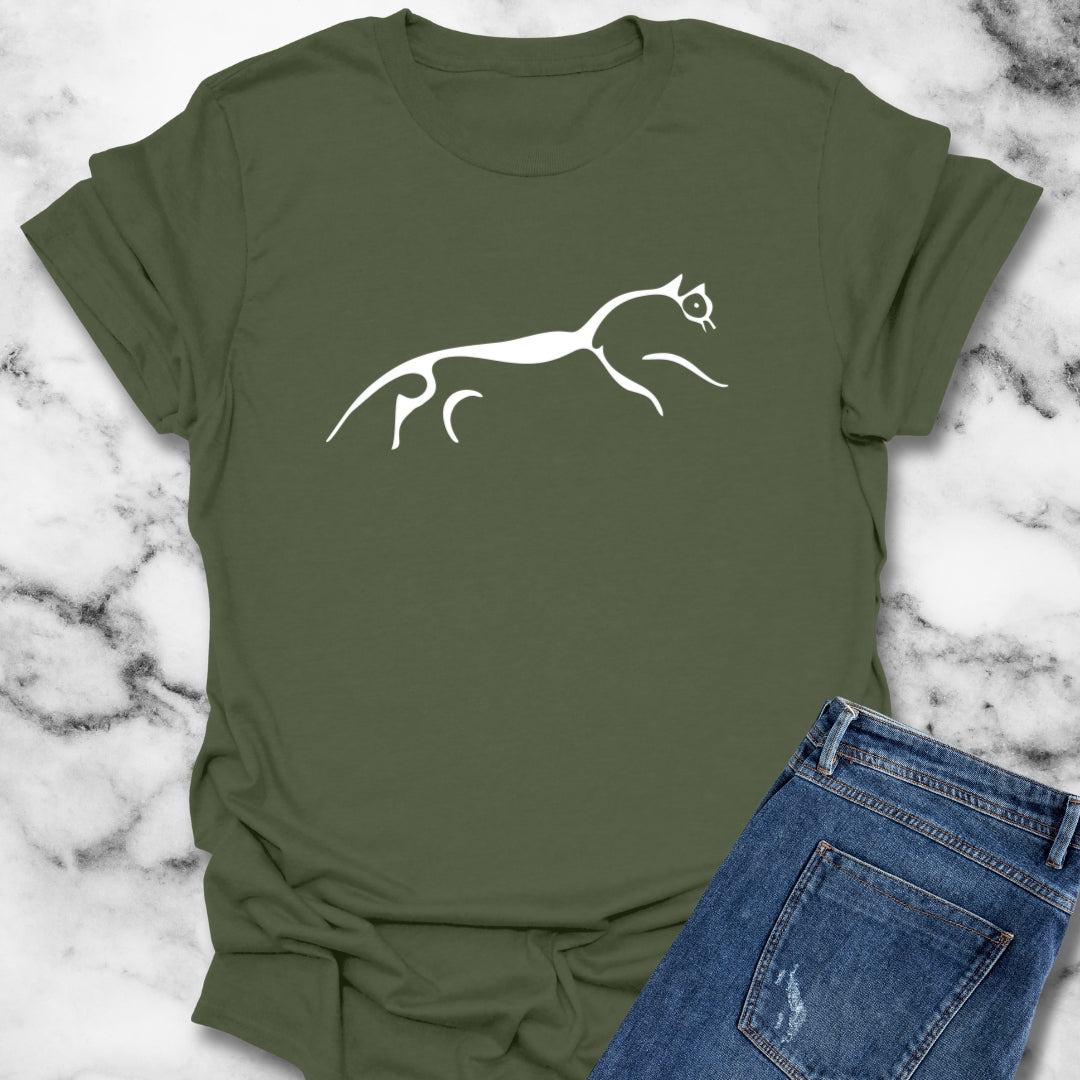 White Horse of Uffington Ancient Geoglyph Unisex Lightweight T-Shirt