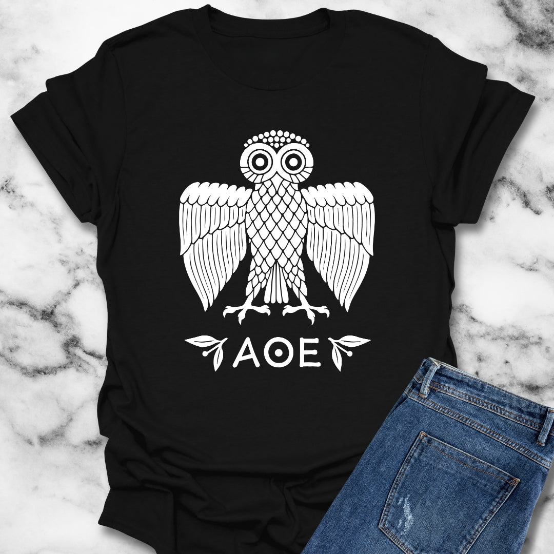 Ancient Athenian Owl Greece Unisex Lightweight T-Shirt