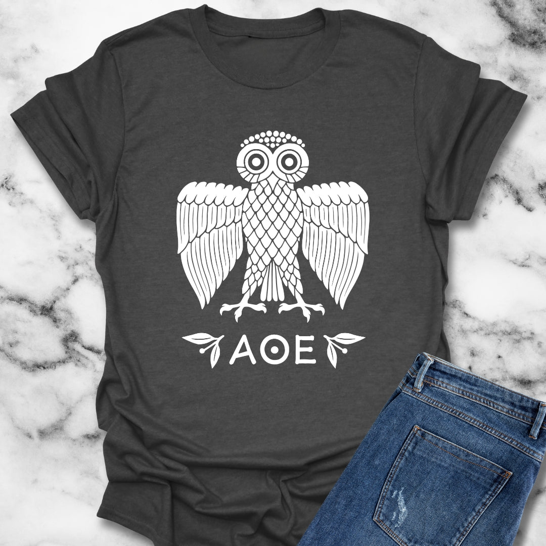 Ancient Athenian Owl Greece Unisex Lightweight T-Shirt