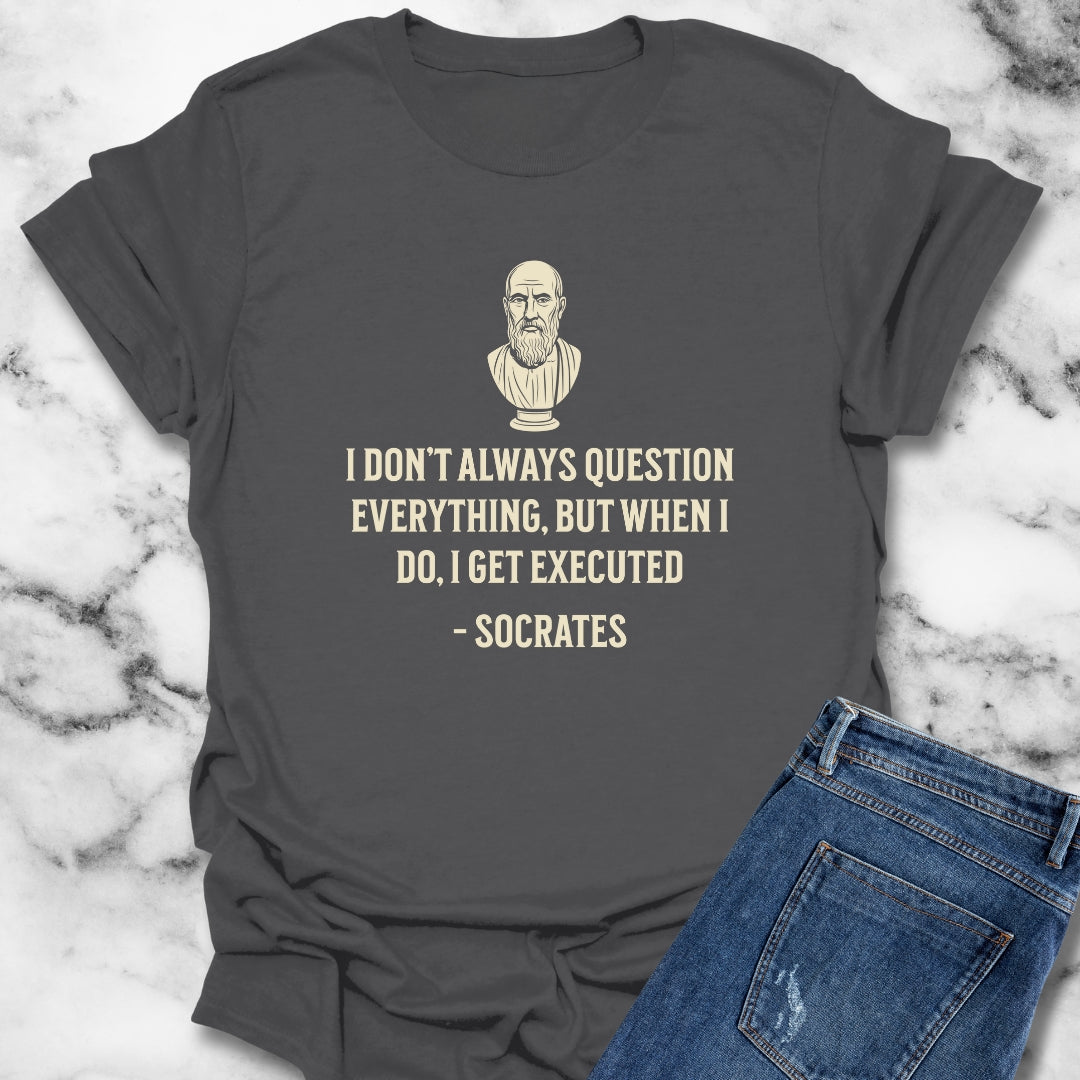 Socrates Question Everything Unisex Lightweight T-Shirt