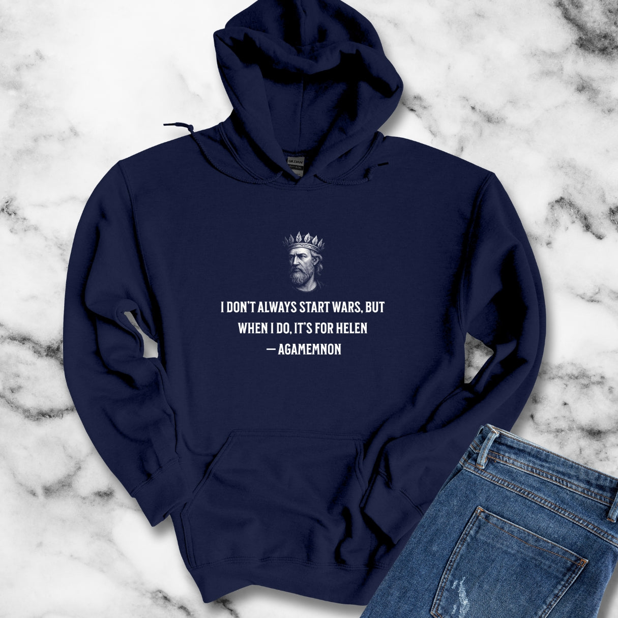Agamemnon Trojan War Helen of Troy Unisex Heavy Blend™ Hooded Sweatshirt