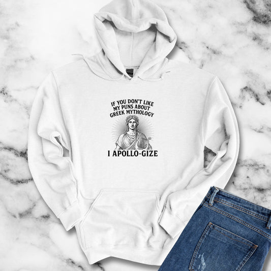 I Apollo Gize for Greek Puns Unisex Heavy Blend™ Hooded Sweatshirt