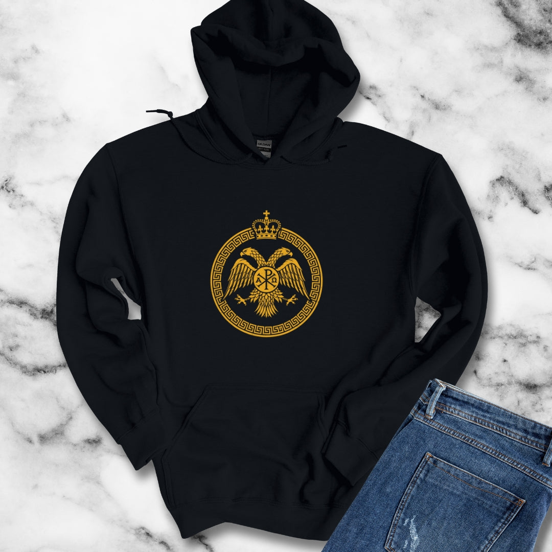 Byzantine Eagle Symbol Unisex Heavy Blend™ Hooded Sweatshirt