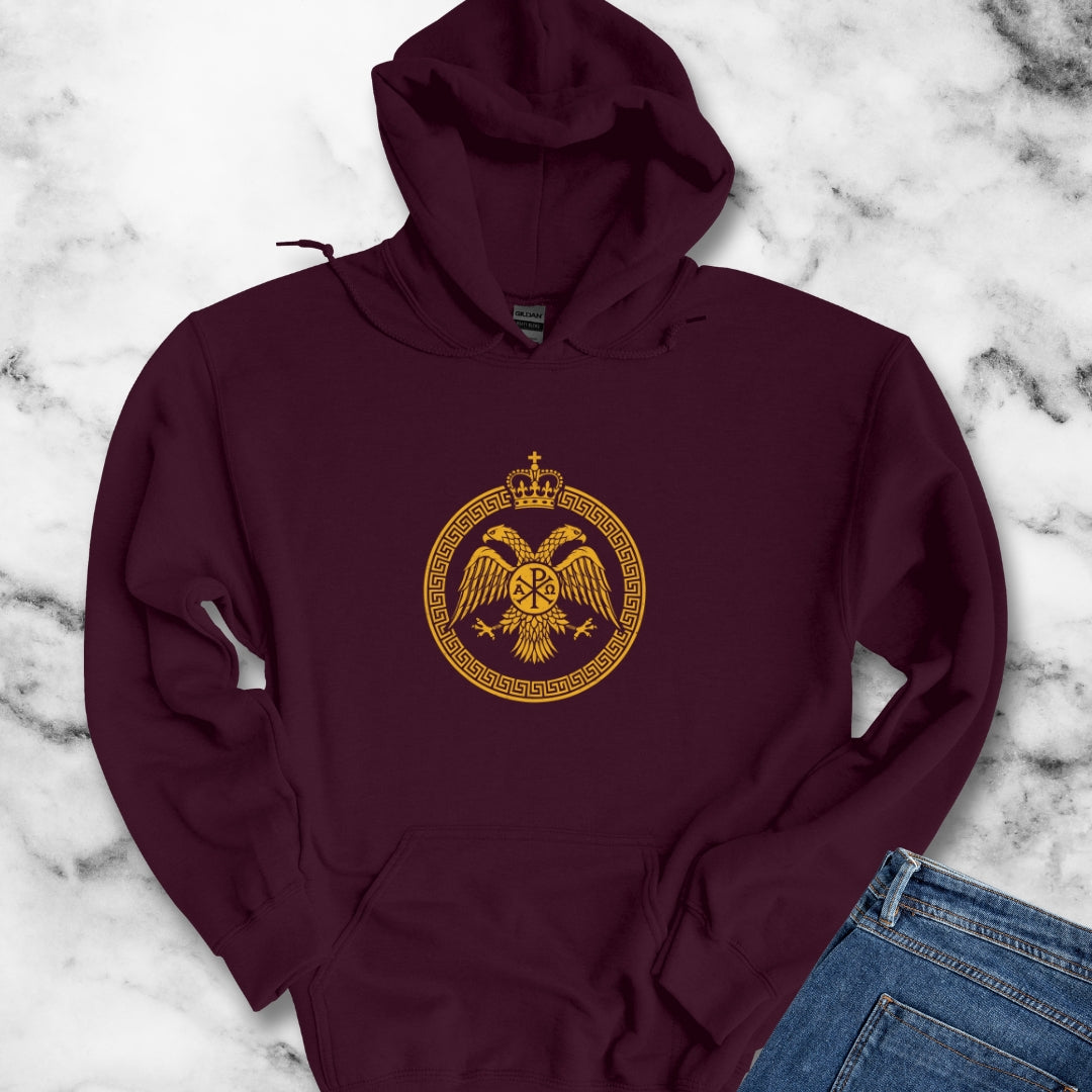 Byzantine Eagle Symbol Unisex Heavy Blend™ Hooded Sweatshirt