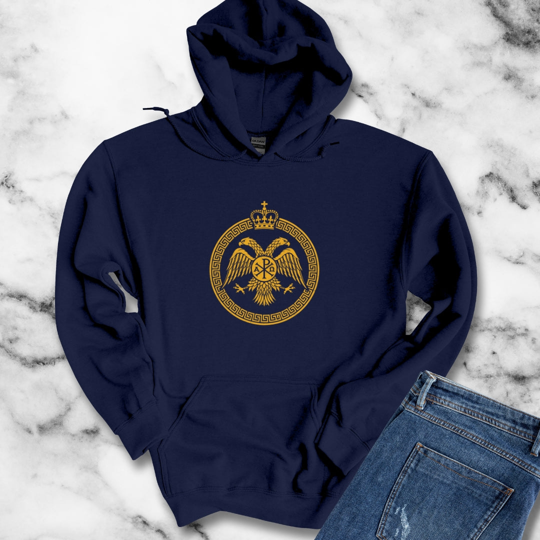 Byzantine Eagle Symbol Unisex Heavy Blend™ Hooded Sweatshirt