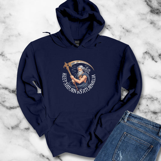 Keep Saturn in Saturnalia Unisex Heavy Blend™ Hooded Sweatshirt