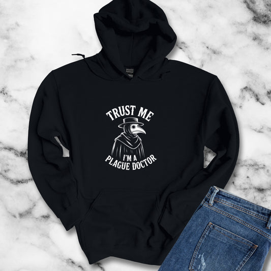 Trust Me I'm a Plague Doctor Unisex Heavy Blend™ Hooded Sweatshirt