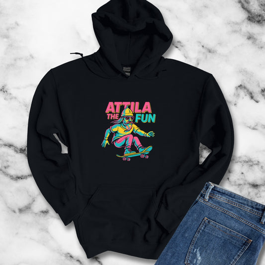 Attilia the Fun Hun Unisex Heavy Blend™ Hooded Sweatshirt