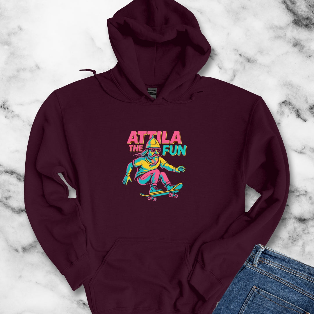 Attilia the Fun Hun Unisex Heavy Blend™ Hooded Sweatshirt