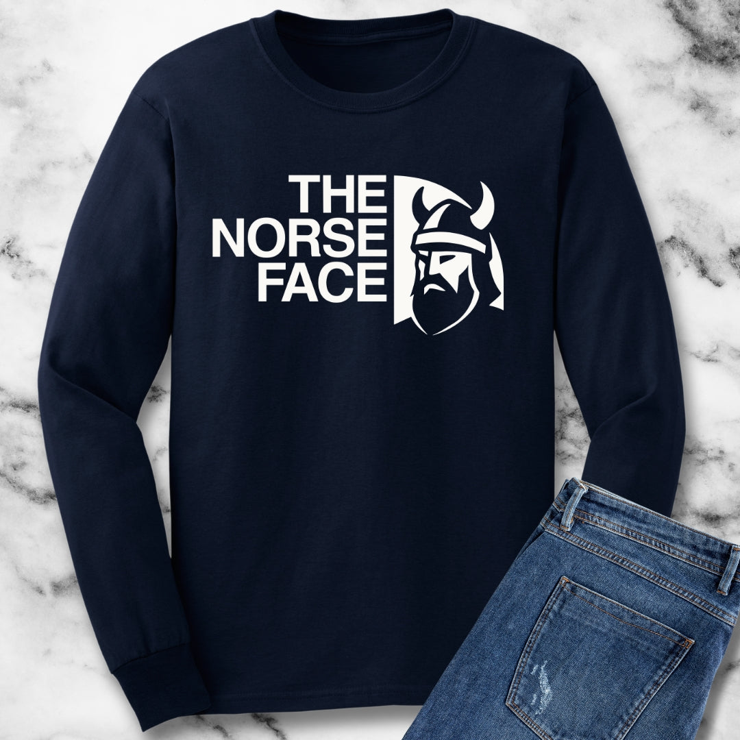 The Norse Face Viking Unisex Long Sleeve Tee
