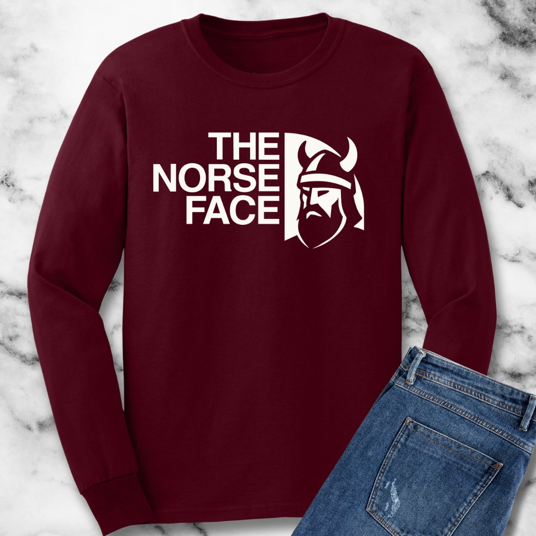 The Norse Face Viking Unisex Long Sleeve Tee