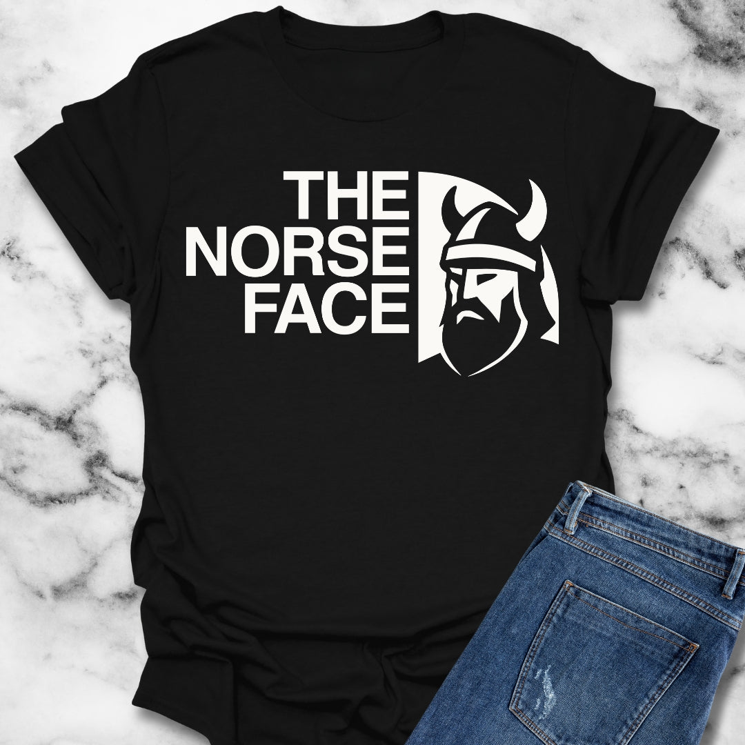 Norse Face Viking Unisex Lightweight T-Shirt