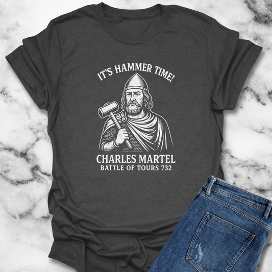 Hammer Time Charles Martel Battle of Tours Unisex Lightweight T-Shirt
