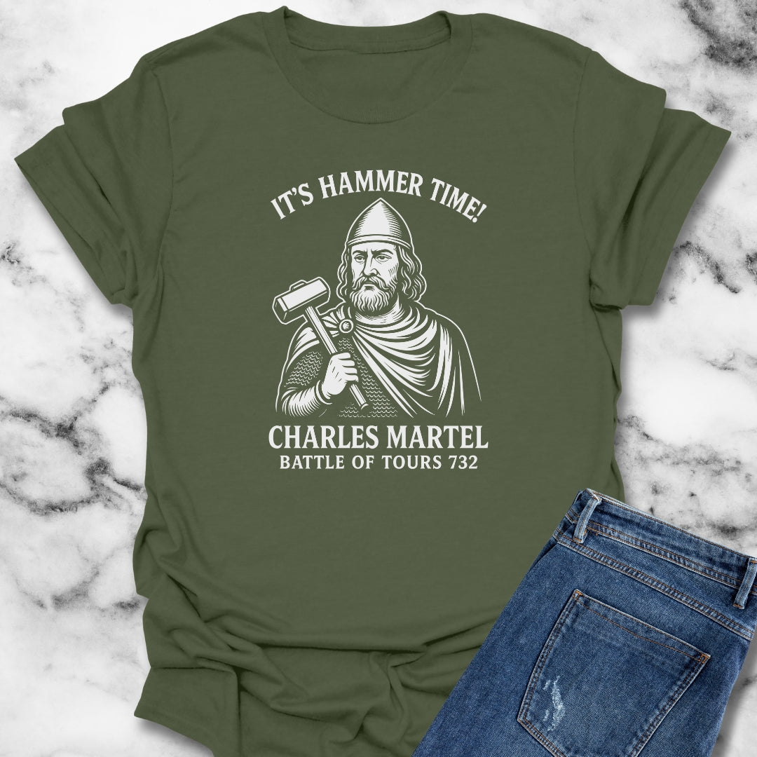Hammer Time Charles Martel Battle of Tours Unisex Lightweight T-Shirt