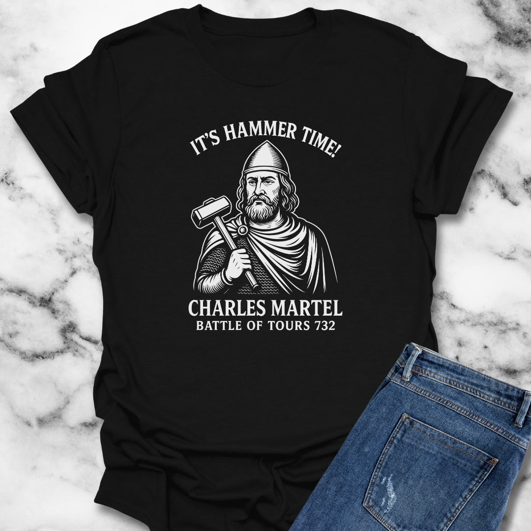 Hammer Time Charles Martel Battle of Tours Unisex Lightweight T-Shirt