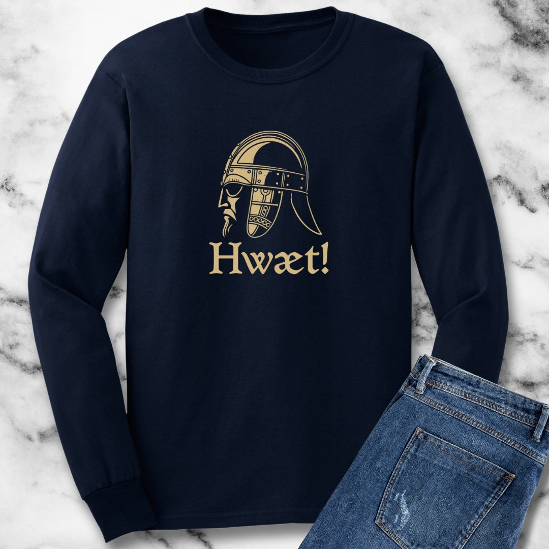 Beowulf Listen in Old English Unisex Long Sleeve Tee