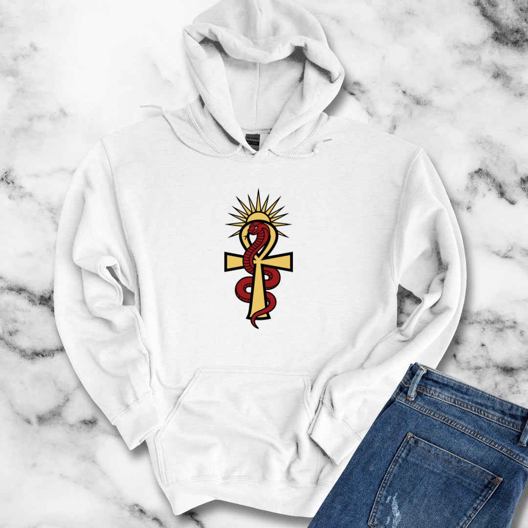 Egyptian Snake Ankh Unisex Heavy Blend™ Hooded Sweatshirt