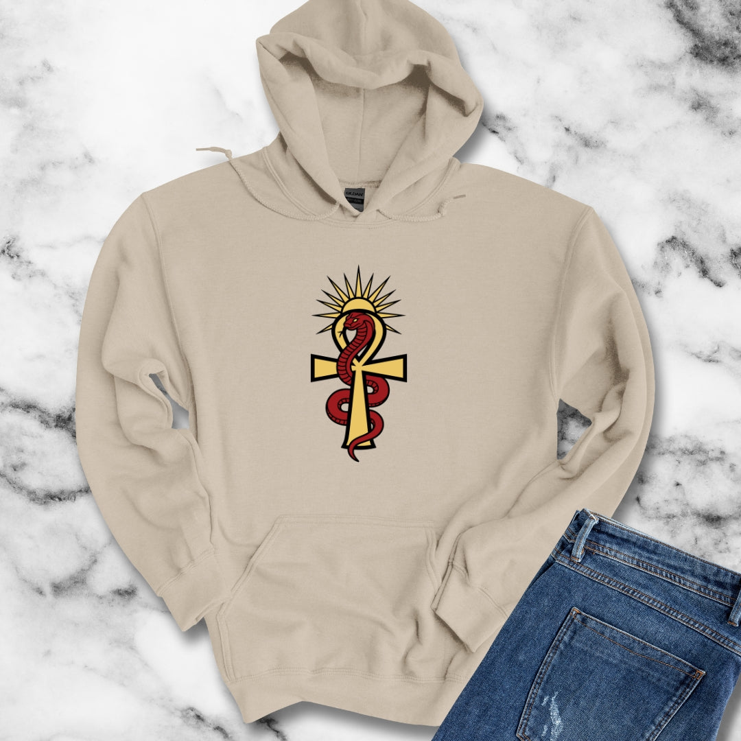Egyptian Snake Ankh Unisex Heavy Blend™ Hooded Sweatshirt