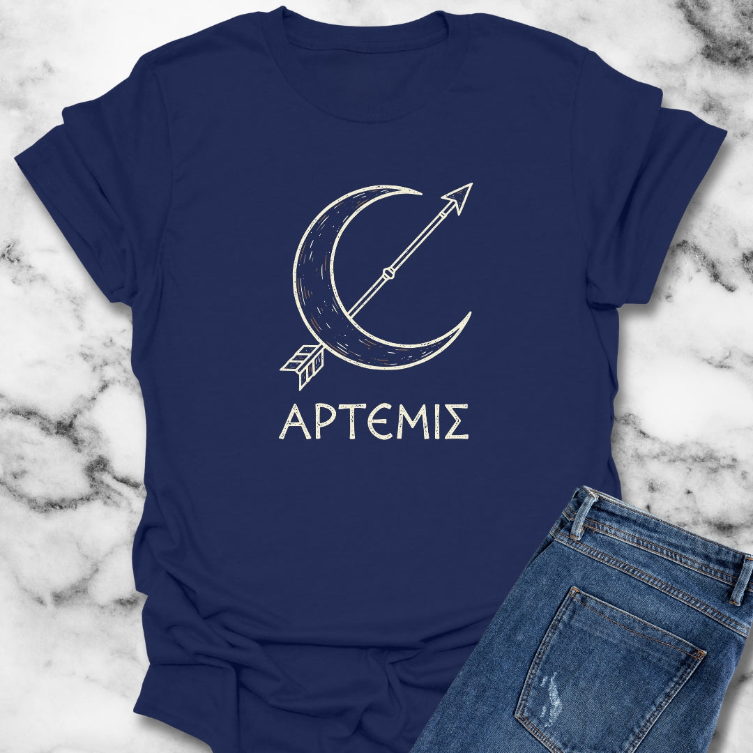 Artemis in Greek Unisex Lightweight T-Shirt