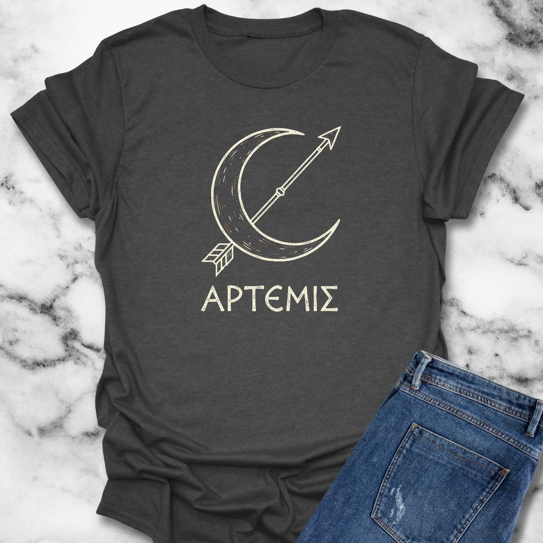 Artemis in Greek Unisex Lightweight T-Shirt