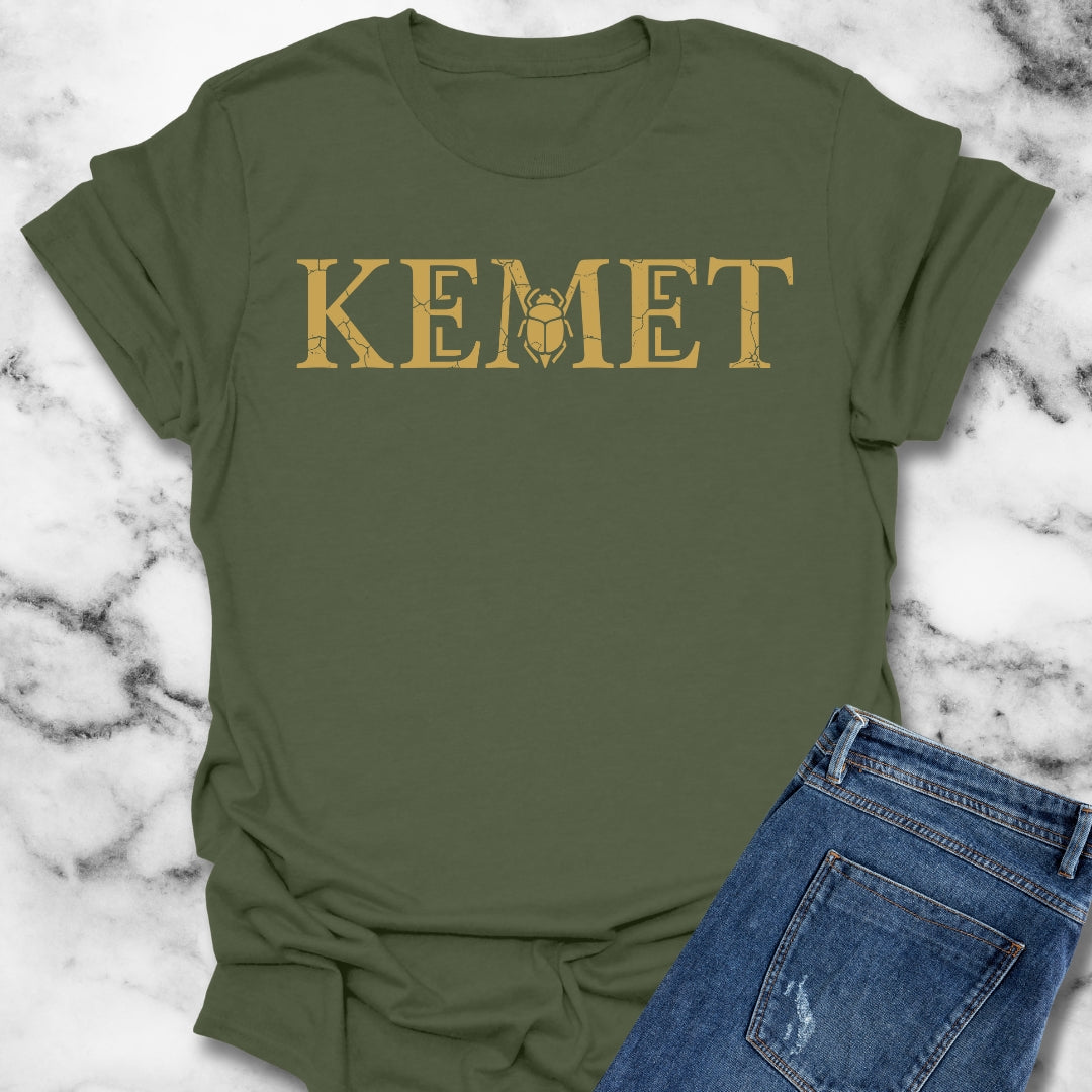 Kemet Egyptian Scarab Unisex Lightweight T-Shirt