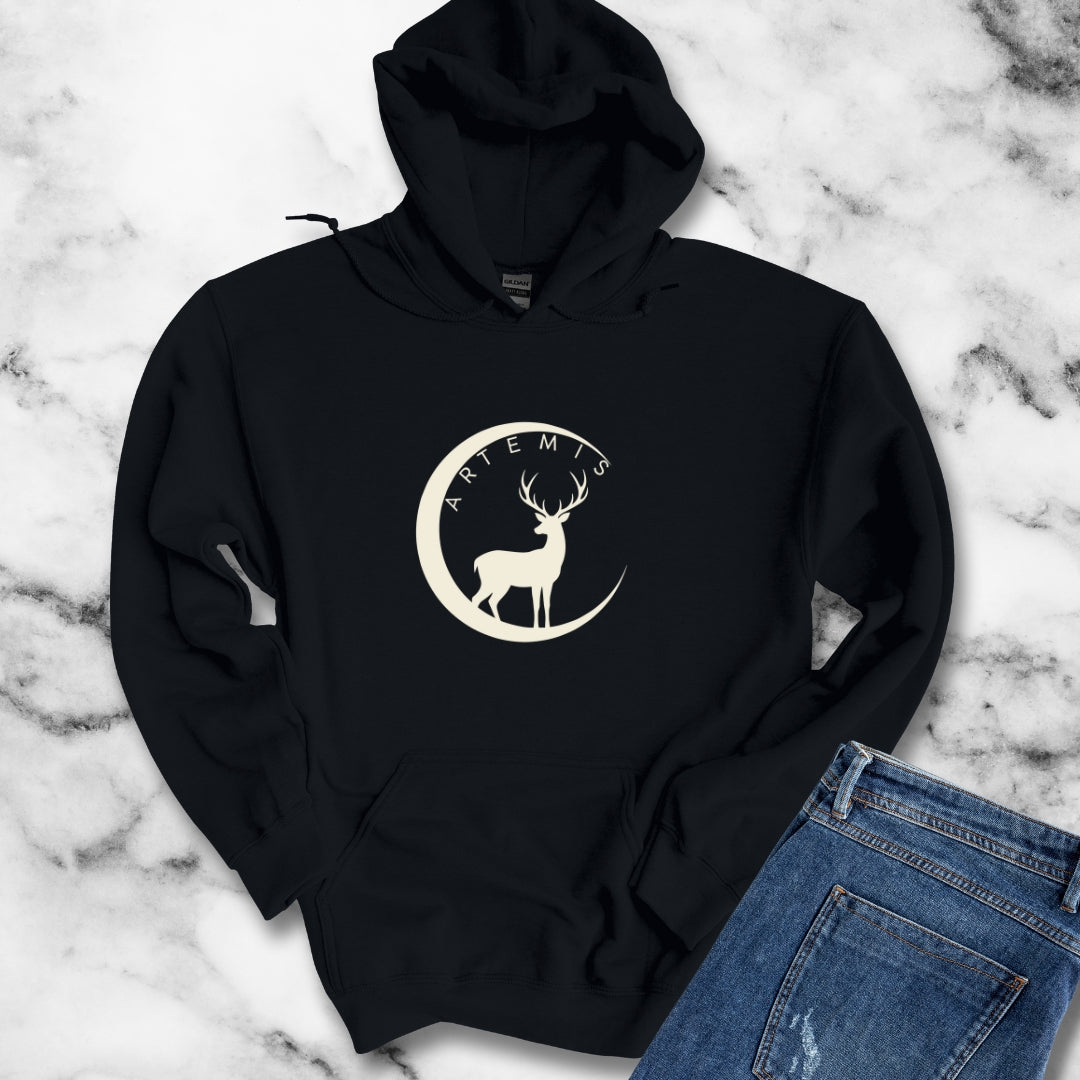 Artemis Sacred Deer Unisex Heavy Blend™ Hooded Sweatshirt