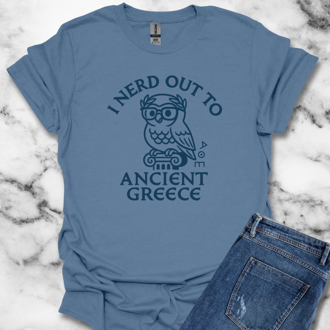 I Nerd Out to Ancient Greece Unisex Lightweight T-Shirt