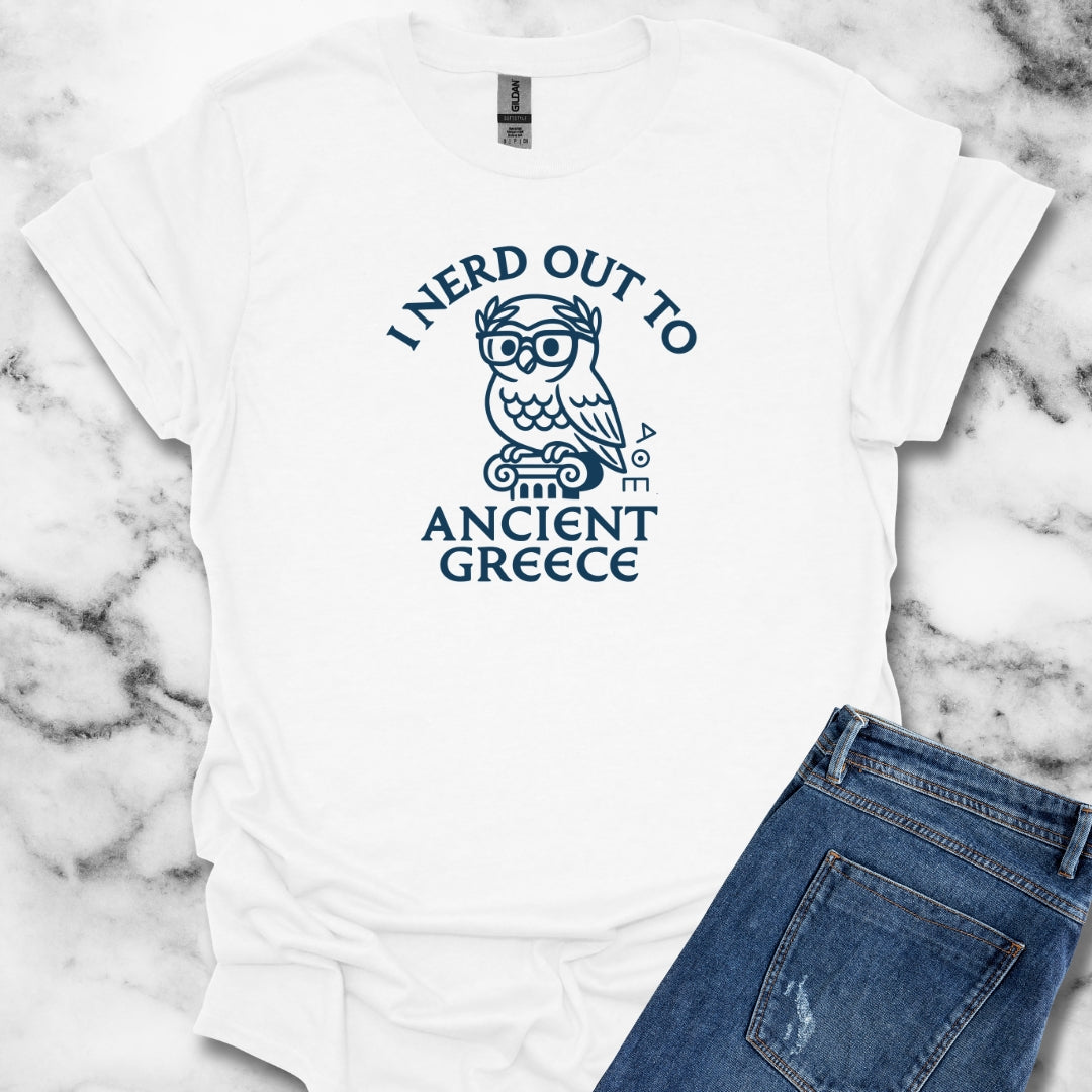 I Nerd Out to Ancient Greece Unisex Lightweight T-Shirt