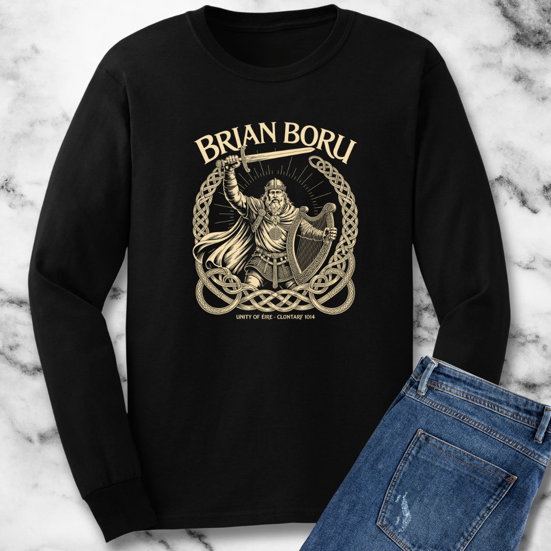 Brian Boru High Irish King of Ireland Eire Unisex Long Sleeve Tee