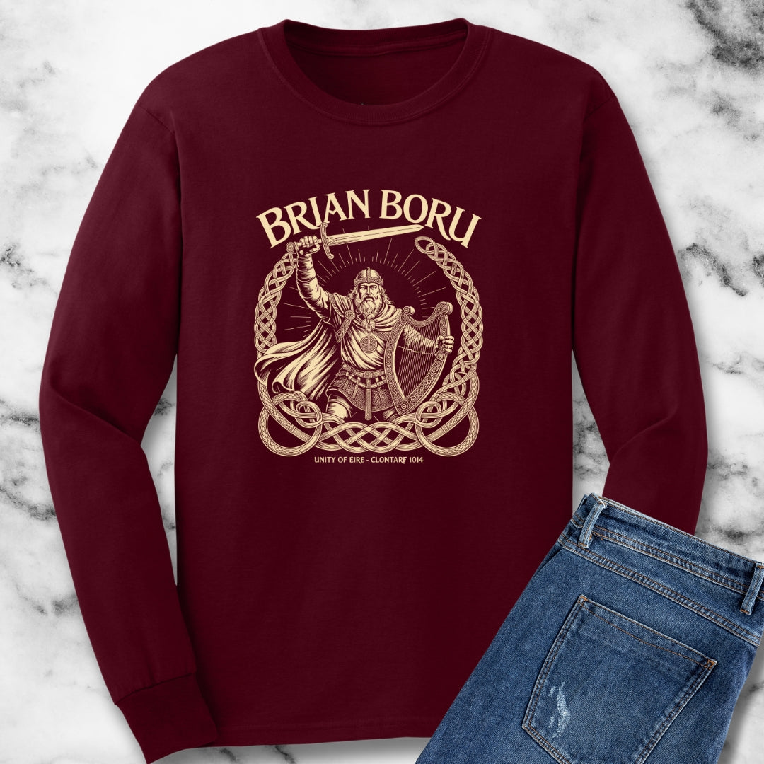 Brian Boru High Irish King of Ireland Eire Unisex Long Sleeve Tee