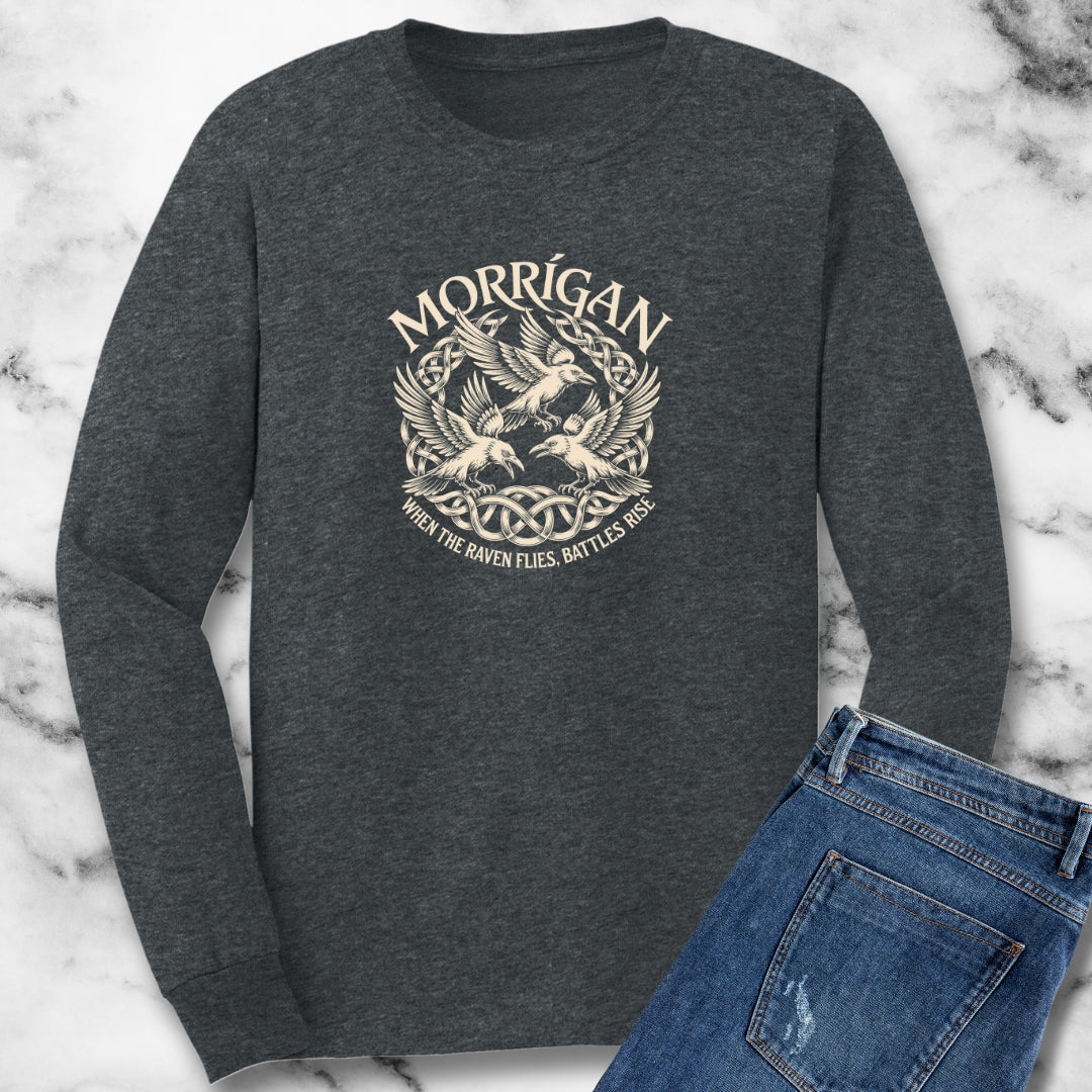 Morrigan Ravens Irish Mythology Unisex Long Sleeve Tee